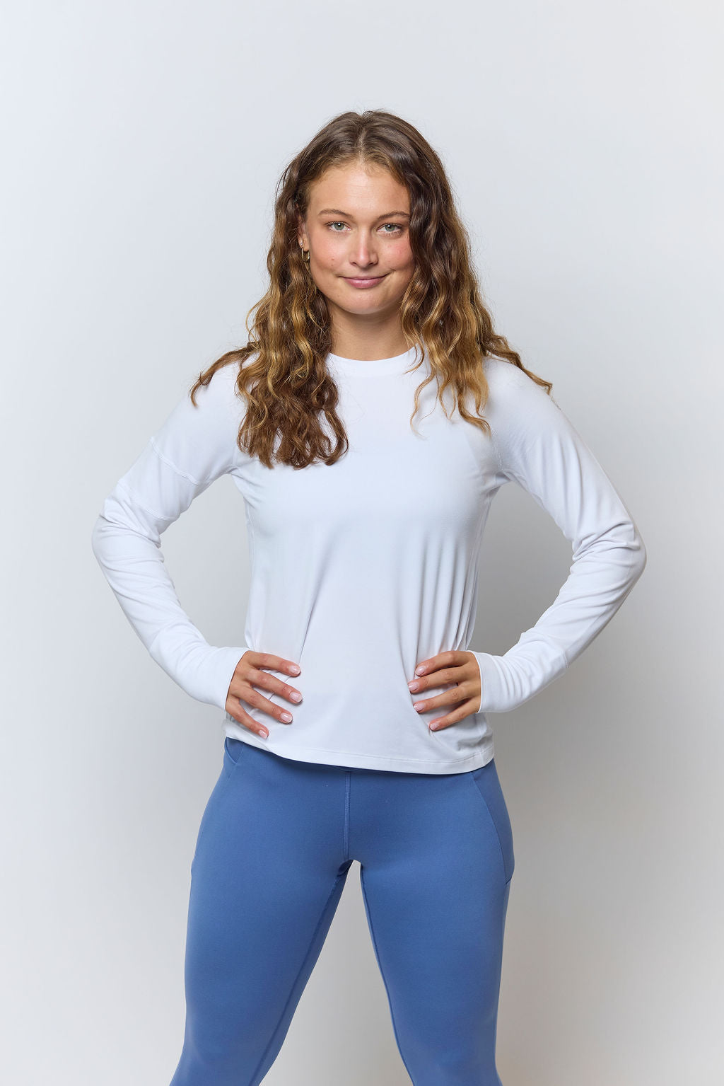 Foudy 2.0 Women's Long Sleeve Athletic Top — Moisture-Wicking Training Shirt with Thumb Loops | 4 Colors, XS–XXL