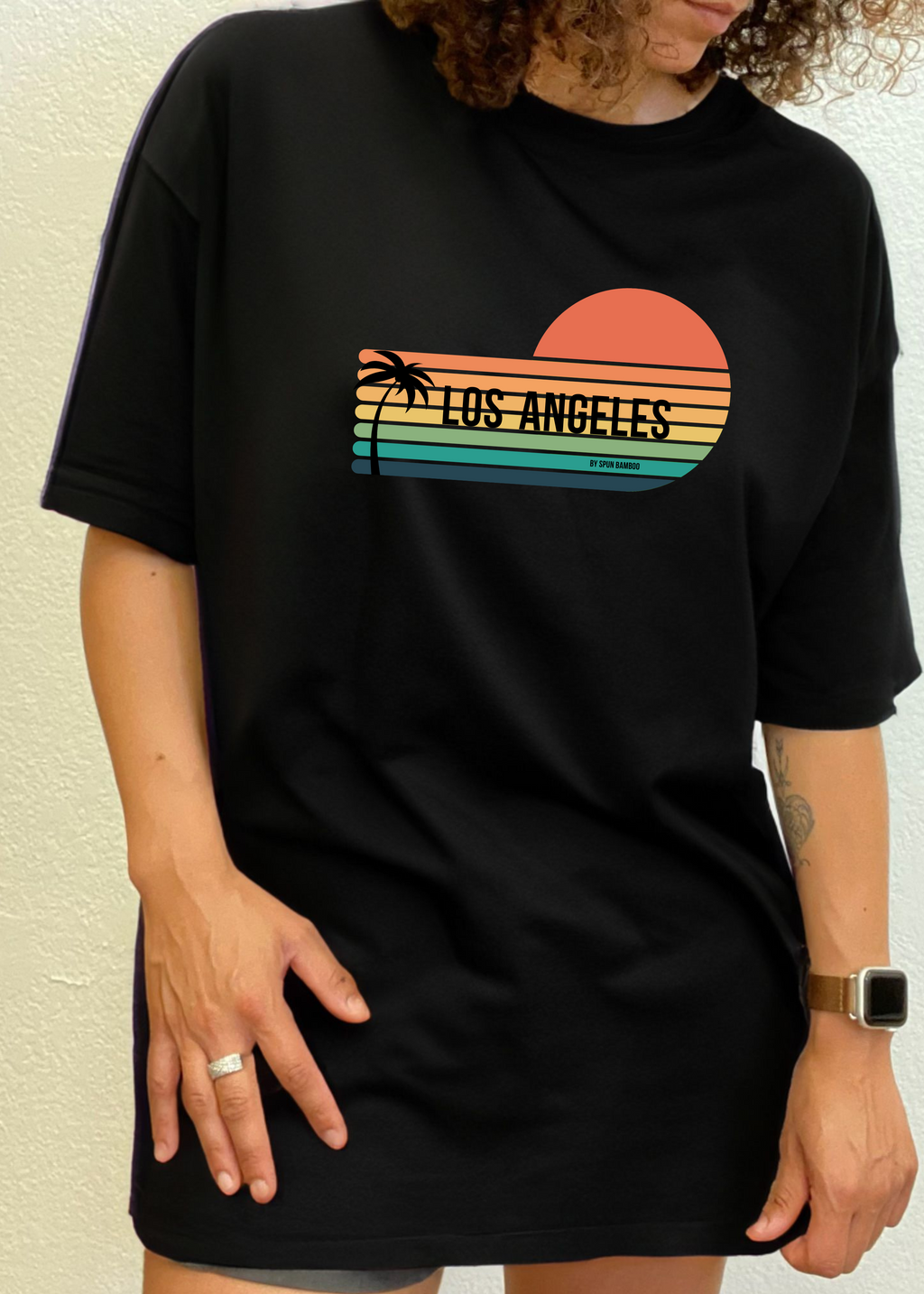 Los Angeles Unisex Bamboo Viscose & Organic Cotton T-Shirt — Soft, Breathable Graphic Tee | 15 Colors, S–XXL