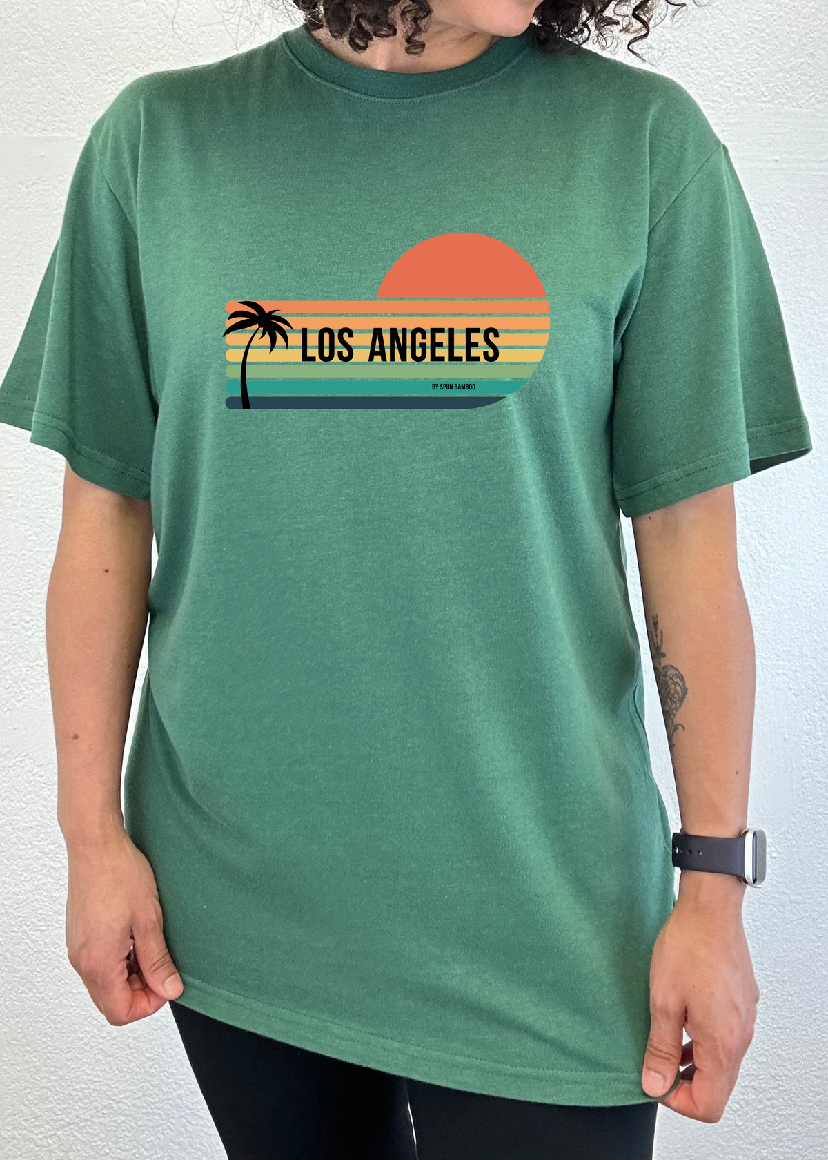 Los Angeles Unisex Bamboo Viscose & Organic Cotton T-Shirt — Soft, Breathable Graphic Tee | 15 Colors, S–XXL