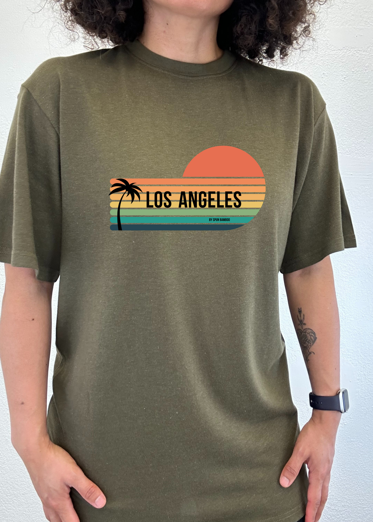Los Angeles Unisex Bamboo Viscose & Organic Cotton T-Shirt — Soft, Breathable Graphic Tee | 15 Colors, S–XXL