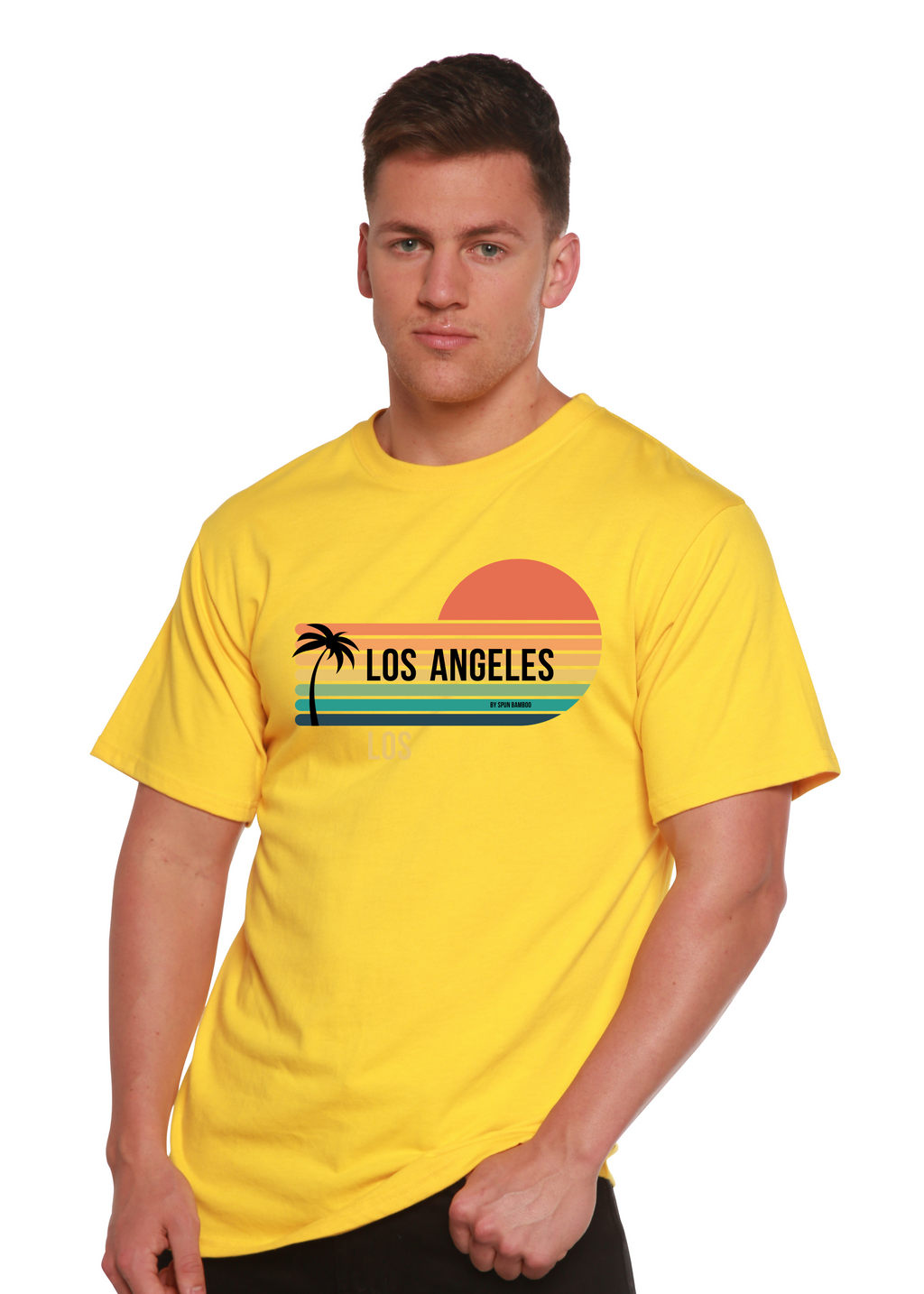 Los Angeles Unisex Bamboo Viscose & Organic Cotton T-Shirt — Soft, Breathable Graphic Tee | 15 Colors, S–XXL
