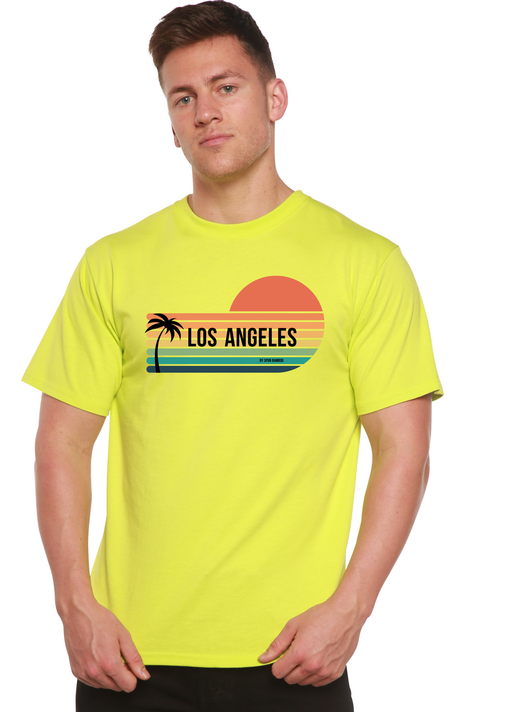 Los Angeles Unisex Bamboo Viscose & Organic Cotton T-Shirt — Soft, Breathable Graphic Tee | 15 Colors, S–XXL