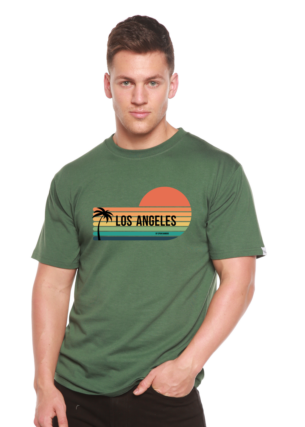 Los Angeles Unisex Bamboo Viscose & Organic Cotton T-Shirt — Soft, Breathable Graphic Tee | 15 Colors, S–XXL