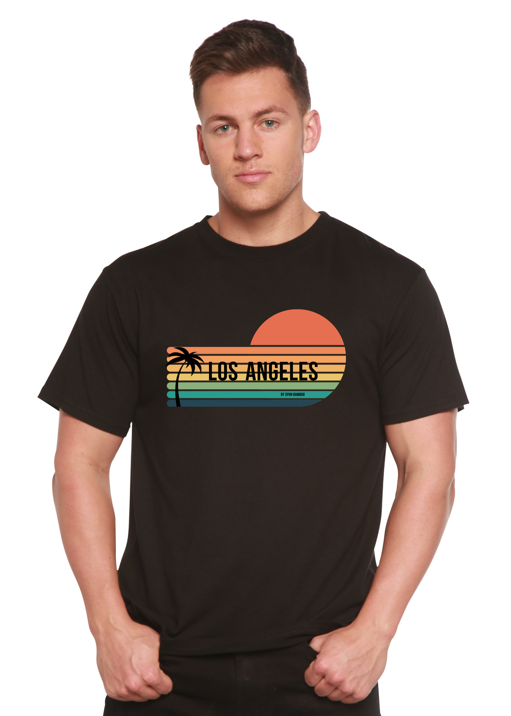 Los Angeles Unisex Bamboo Viscose & Organic Cotton T-Shirt — Soft, Breathable Graphic Tee | 15 Colors, S–XXL