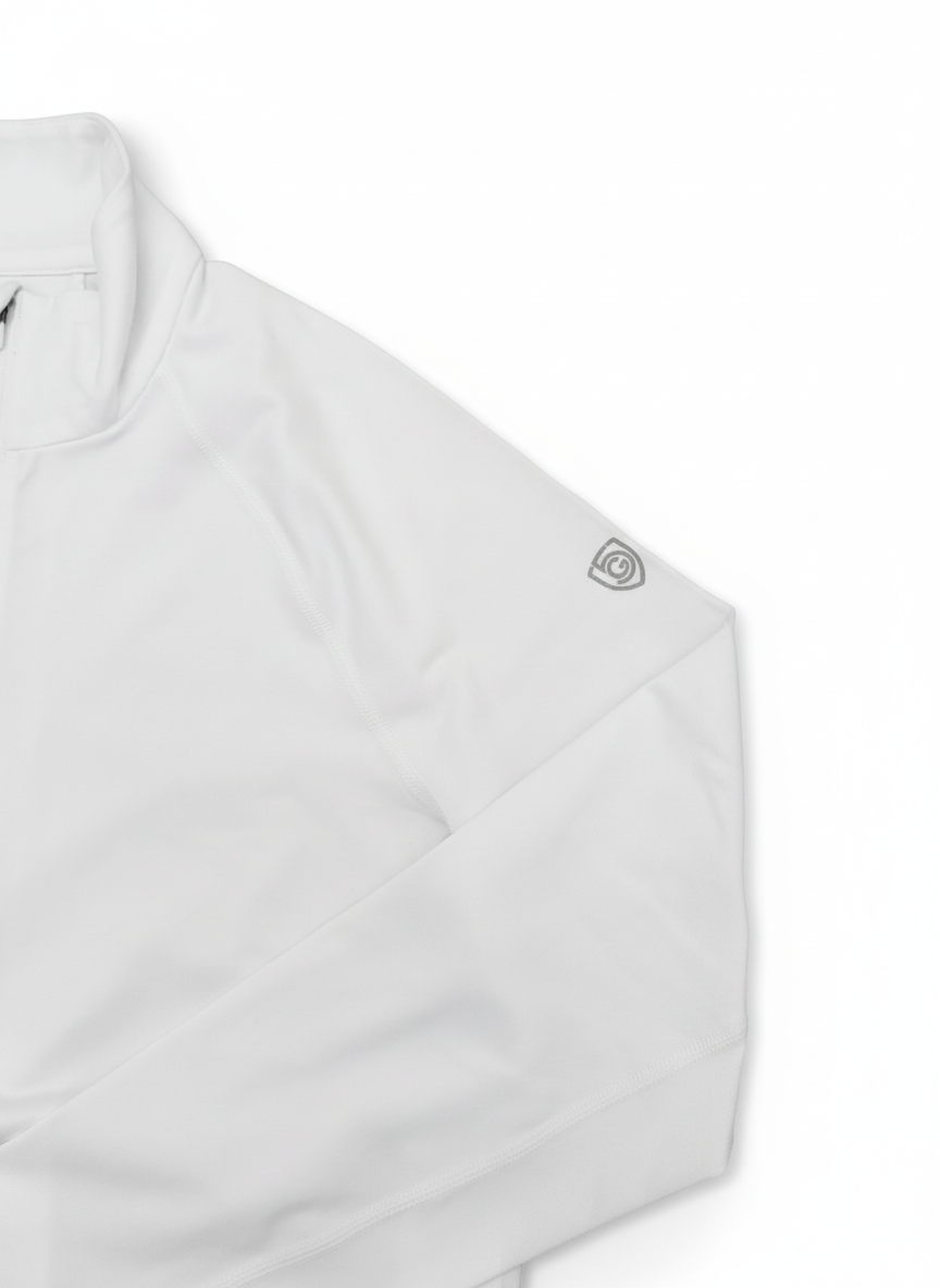 Foudy Mid-Weight Women's Long Sleeve 1/2 Zip Top — Sweat-Wicking Athletic Layer | 3 Colors, XS–XXL