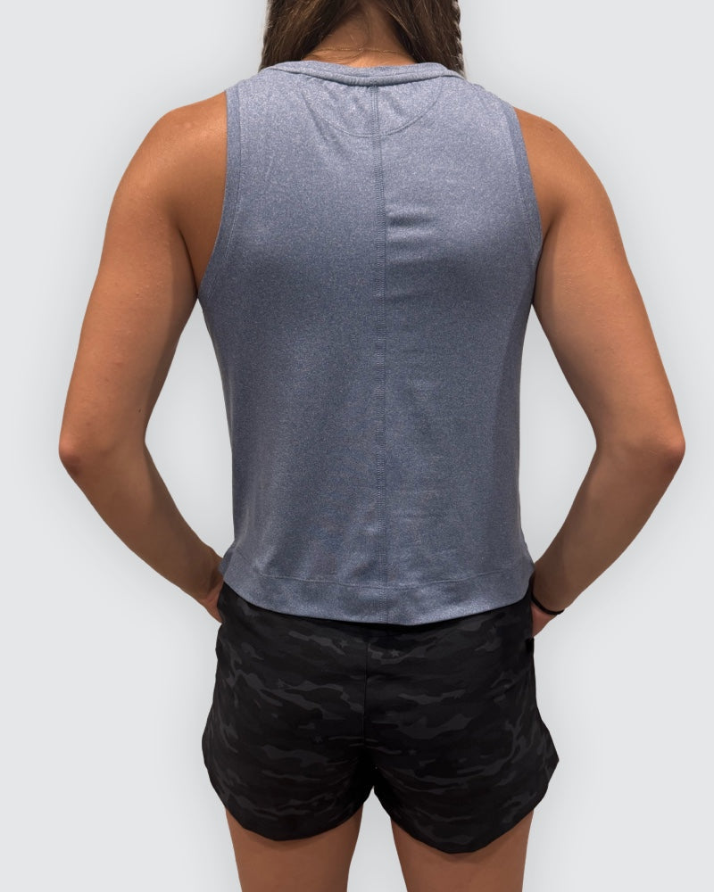 Boxy Crop Tank — Women's Sweat-Wicking Athletic Crop Top | 3 Colors, XS–XXL