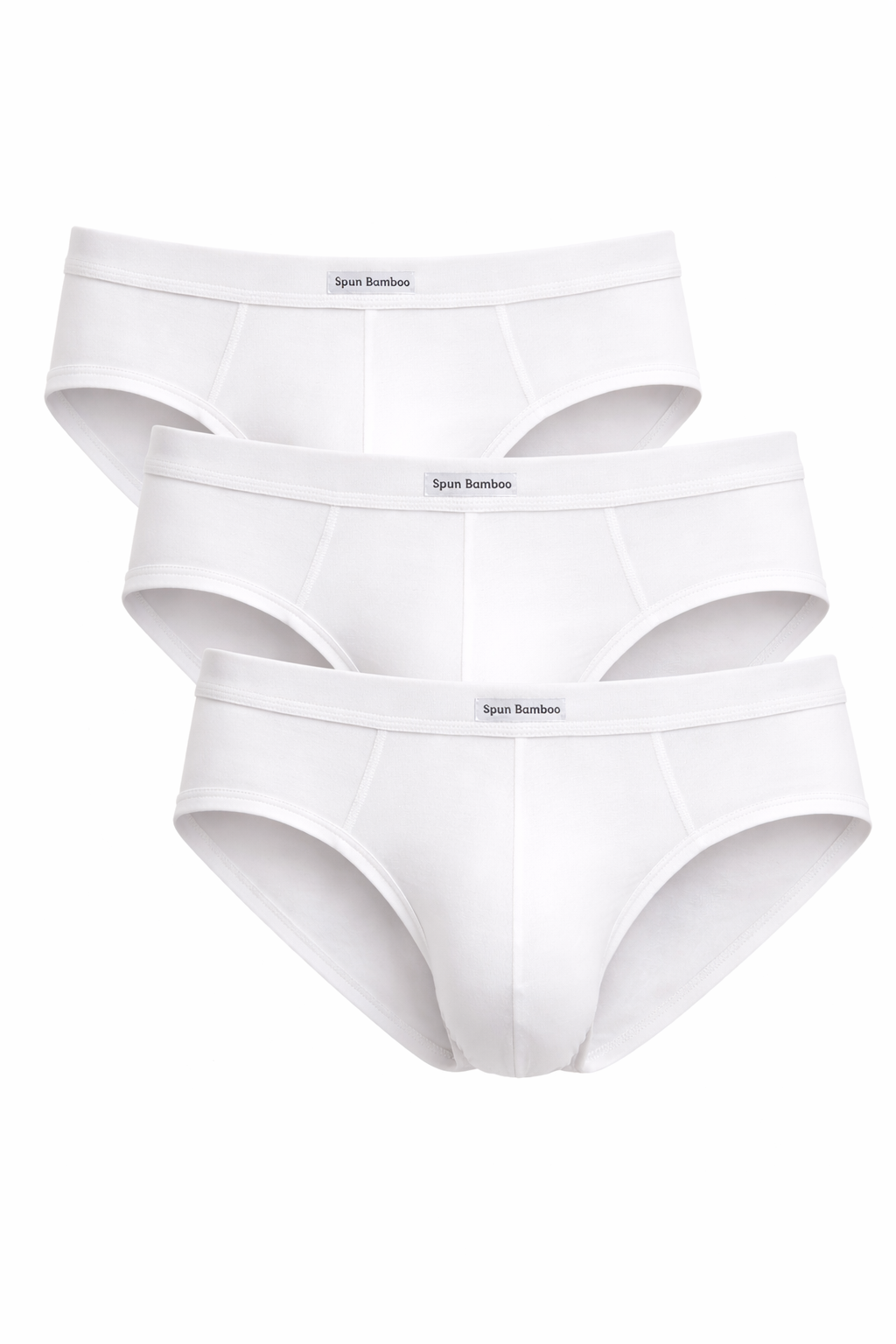 Men's Bamboo Viscose Briefs — Soft, Breathable & Tag-Free Underwear | Black & White | Single or 3-Pack | S–XXL