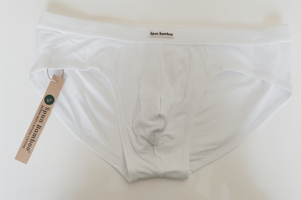 Men's Bamboo Viscose Briefs — Soft, Breathable & Tag-Free Underwear | Black & White | Single or 3-Pack | S–XXL
