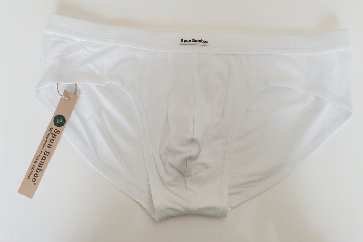 Men's Bamboo Viscose Briefs — Soft, Breathable & Tag-Free Underwear | Black & White | Single or 3-Pack | S–XXL