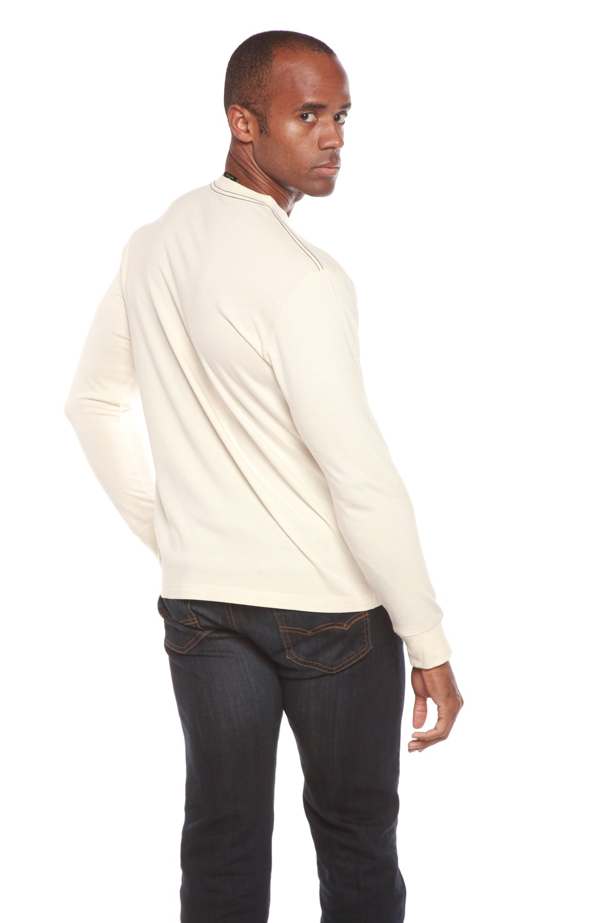 Custom Printed Men's Bamboo Viscose & Organic Cotton Long Sleeve T-Shirt — DTG Print | 4 Colors, S–3XL